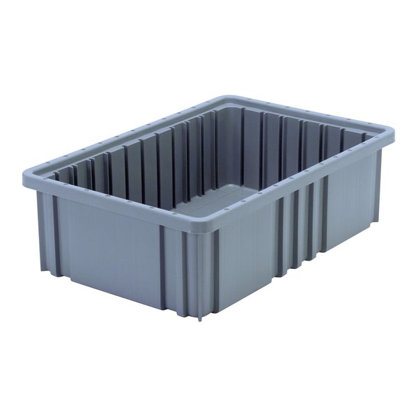 Quantum Storage Systems Divider Box, Gray, Polypropylene, 10 7/8 in W, 5 in H DG92050GY